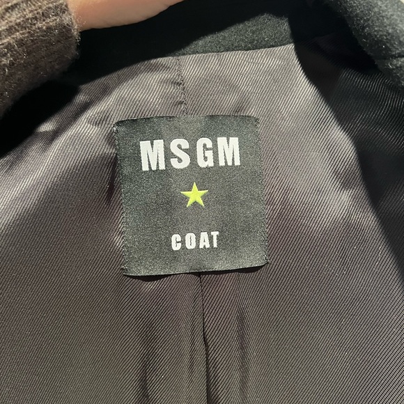 MSGM camel, black, red and white stripe wool coat size 38 (US size 4) - Picture 4 of 6